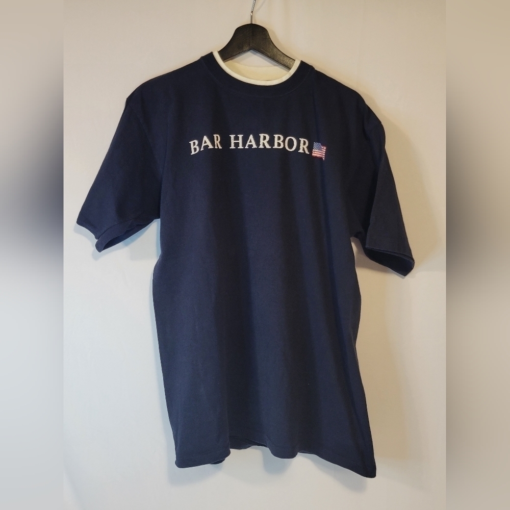 BAR Harbor, ME Double Collar Destination T-Shirt (Prairie Mountain Tag)